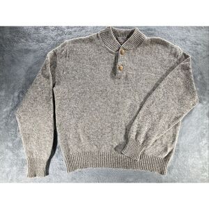 Vintage London Fog Outdoors Unlimited Sweater‎ Women's Size 1X Tan Two Button